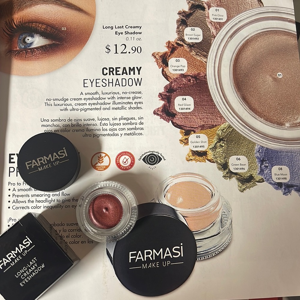 Long-last creamy eyeshadow